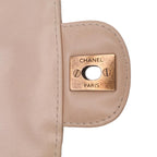 Beige Leather Chanel Flap Bag