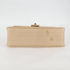 Beige Leather Chanel Shoulder Bag