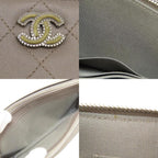 Beige Leather Chanel Shoulder Bag