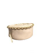 Beige Leather Chanel Crossbody Bag