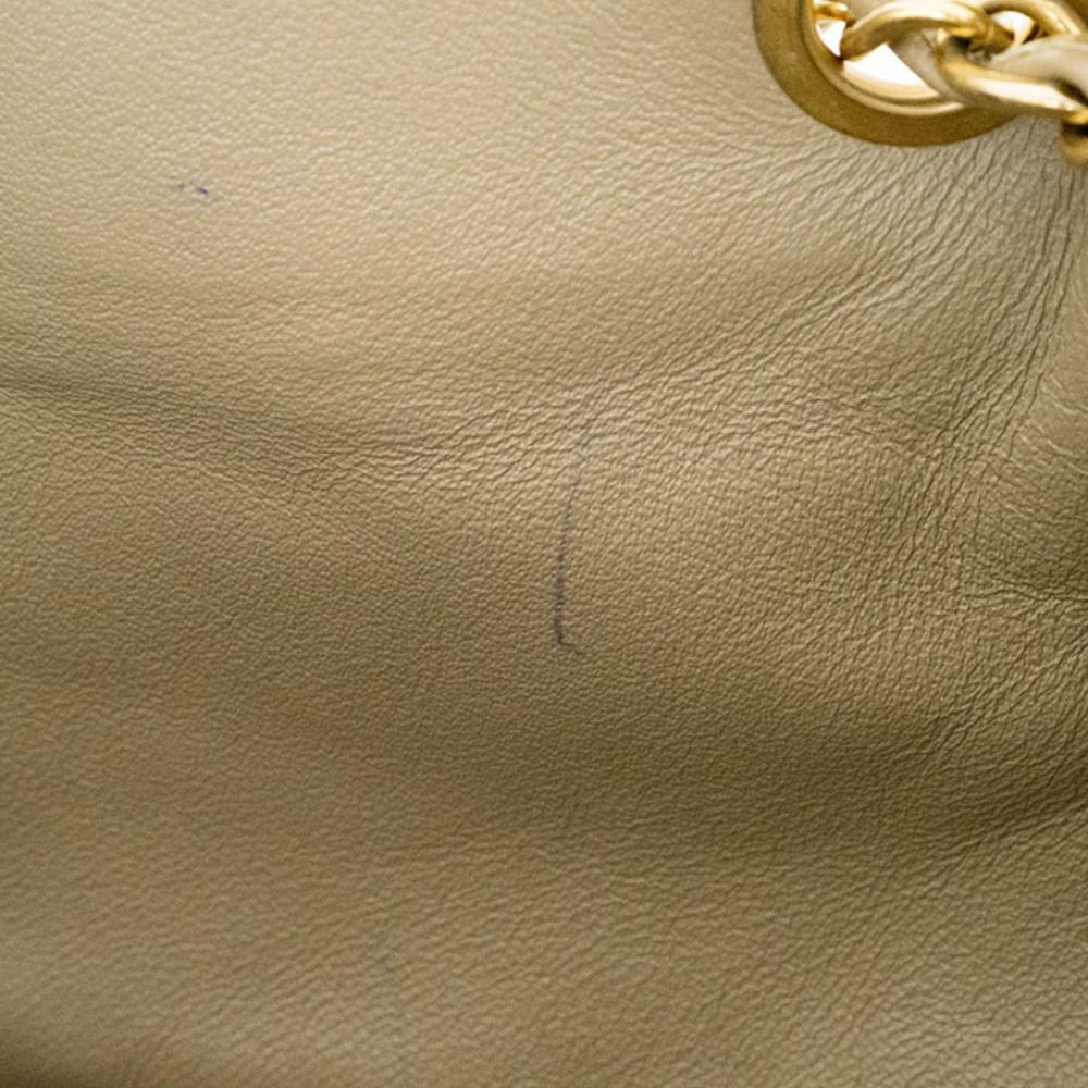 Beige Leather Chanel Shoulder Bag