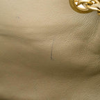 Beige Leather Chanel Shoulder Bag