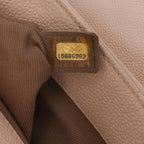 Beige Leather Chanel Flap Bag