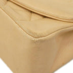 Beige Leather Chanel Shoulder Bag