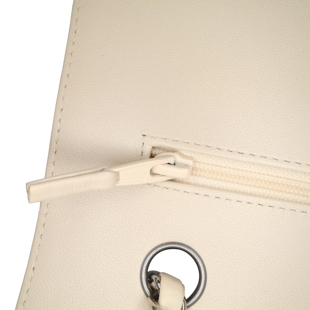 Beige Leather Chanel Flap Bag