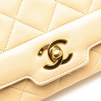 Beige Leather Chanel Flap Bag