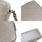 Beige Leather Chanel Shoulder Bag