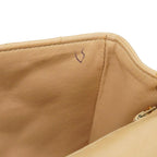 Beige Leather Chanel Shoulder Bag
