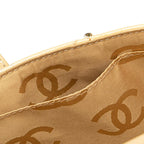 Beige Leather Chanel Flap Bag