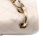 Beige Leather Chanel Crossbody Bag