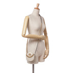 Beige Leather Chanel Shoulder Bag