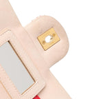Beige Leather Chanel Crossbody Bag