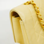 Beige Leather Chanel Shoulder Bag