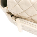 Beige Leather Chanel Flap Bag