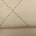 Beige Leather Chanel Flap Bag