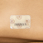 Beige Leather Chanel Shoulder Bag