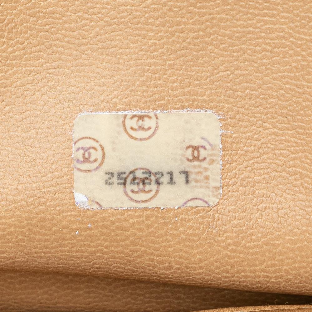 Beige Leather Chanel Shoulder Bag