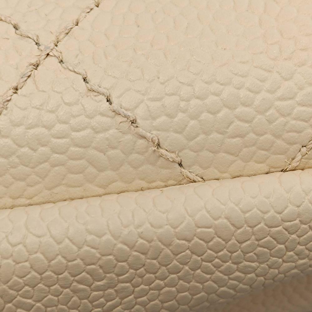 Beige Leather Chanel Flap Bag