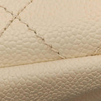 Beige Leather Chanel Flap Bag