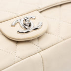 Beige Leather Chanel Flap Bag