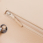 Beige Leather Chanel Flap Bag