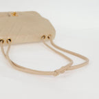 Beige Leather Chanel Shoulder Bag