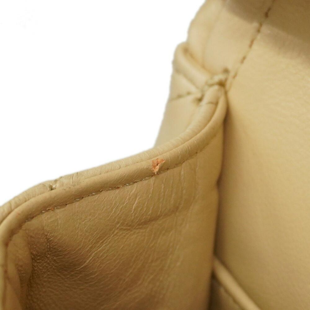 Beige Leather Chanel Flap Bag