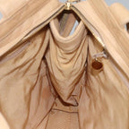 Beige Leather Chanel Shoulder Bag