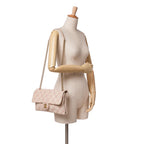 Beige Leather Chanel Crossbody Bag