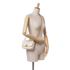 Beige Leather Chanel Flap Bag