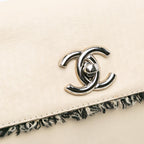 Beige Leather Chanel Flap Bag