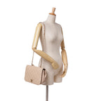 Beige Leather Chanel Flap Bag