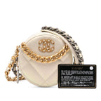 Beige Leather Chanel Shoulder Bag