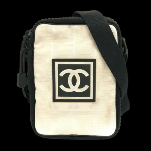 Beige Nylon Chanel Shoulder Bag
