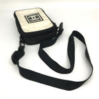 Beige Nylon Chanel Shoulder Bag