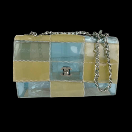 Beige Plastic Chanel Shoulder Bag