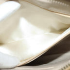 Beige Satin Chanel Crossbody Bag