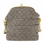 Beige Wool Chanel Shoulder Bag