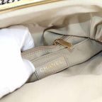 Beige Wool Chanel Shoulder Bag