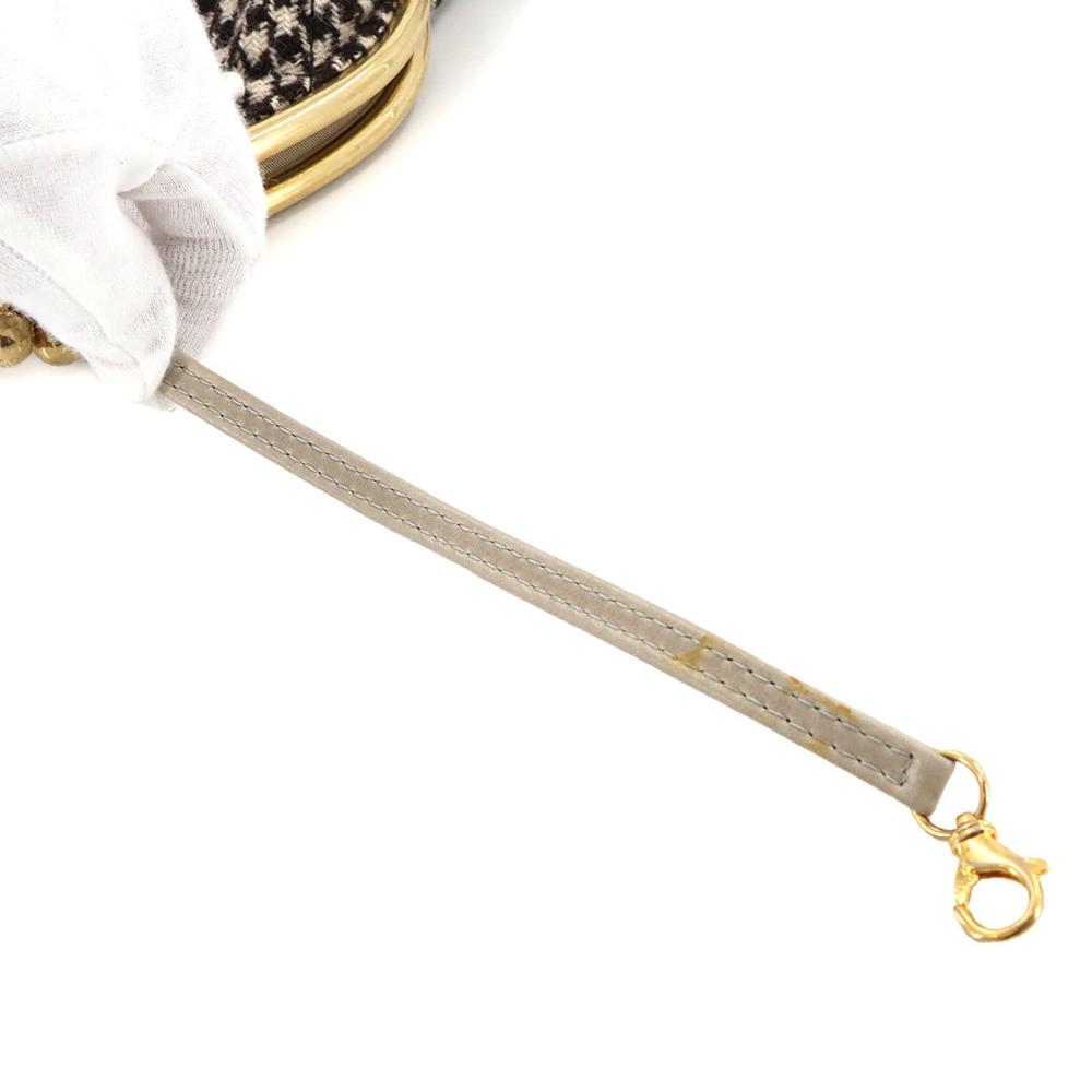 Beige Wool Chanel Shoulder Bag
