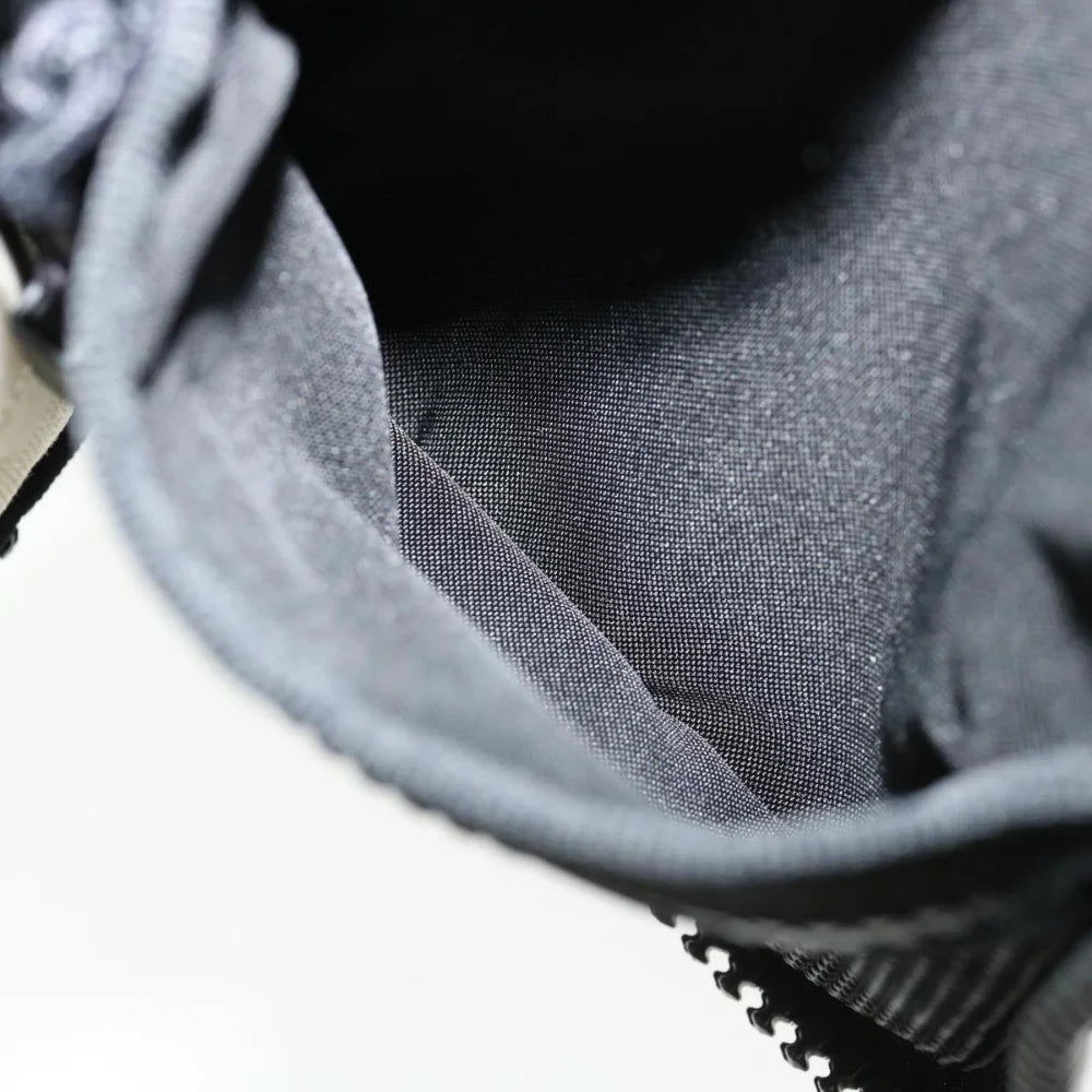 Black Canvas Chanel Shoulder Bag