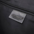 Black Canvas Chanel Shoulder Bag