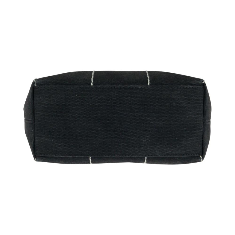 Black Canvas Chanel Tote