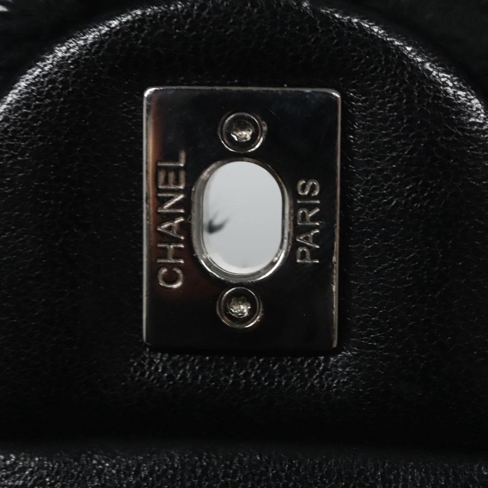 Black Canvas Chanel Flap Bag