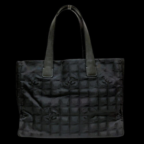 Black Canvas Chanel Tote