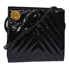 Black Canvas Chanel Shoulder Bag