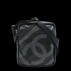 Black Canvas Chanel Shoulder Bag
