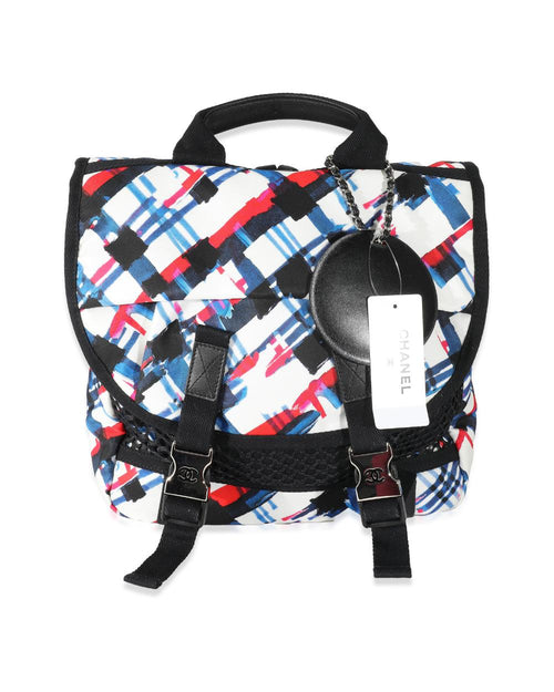 Black Canvas Chanel Backpack