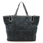 Black Canvas Chanel Tote