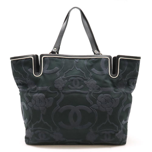 Black Canvas Chanel Tote